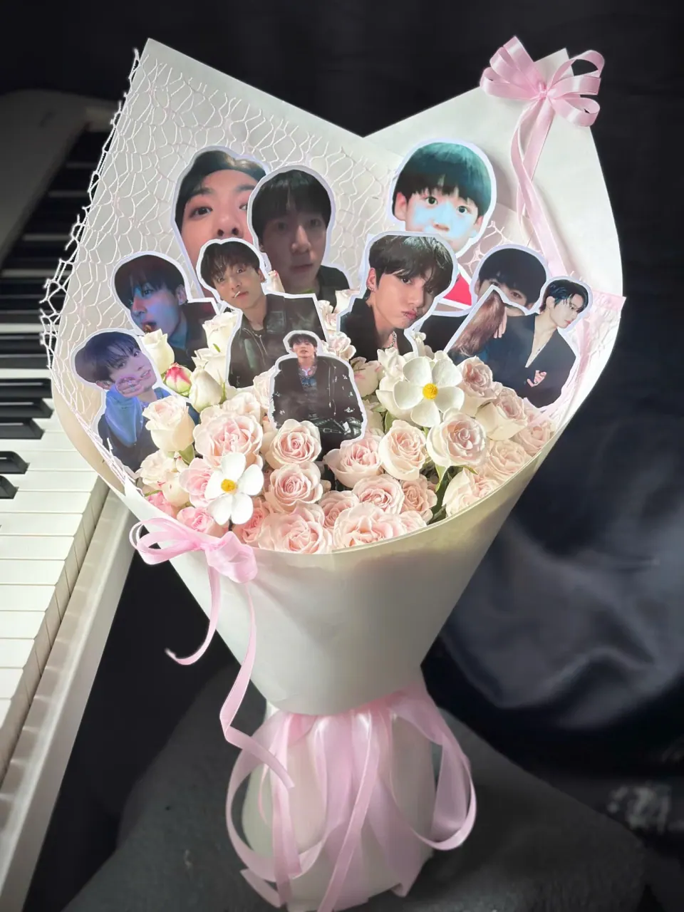 Idol Kem Hồng — bó hoa tông pastel tại Mèo Trên Mây